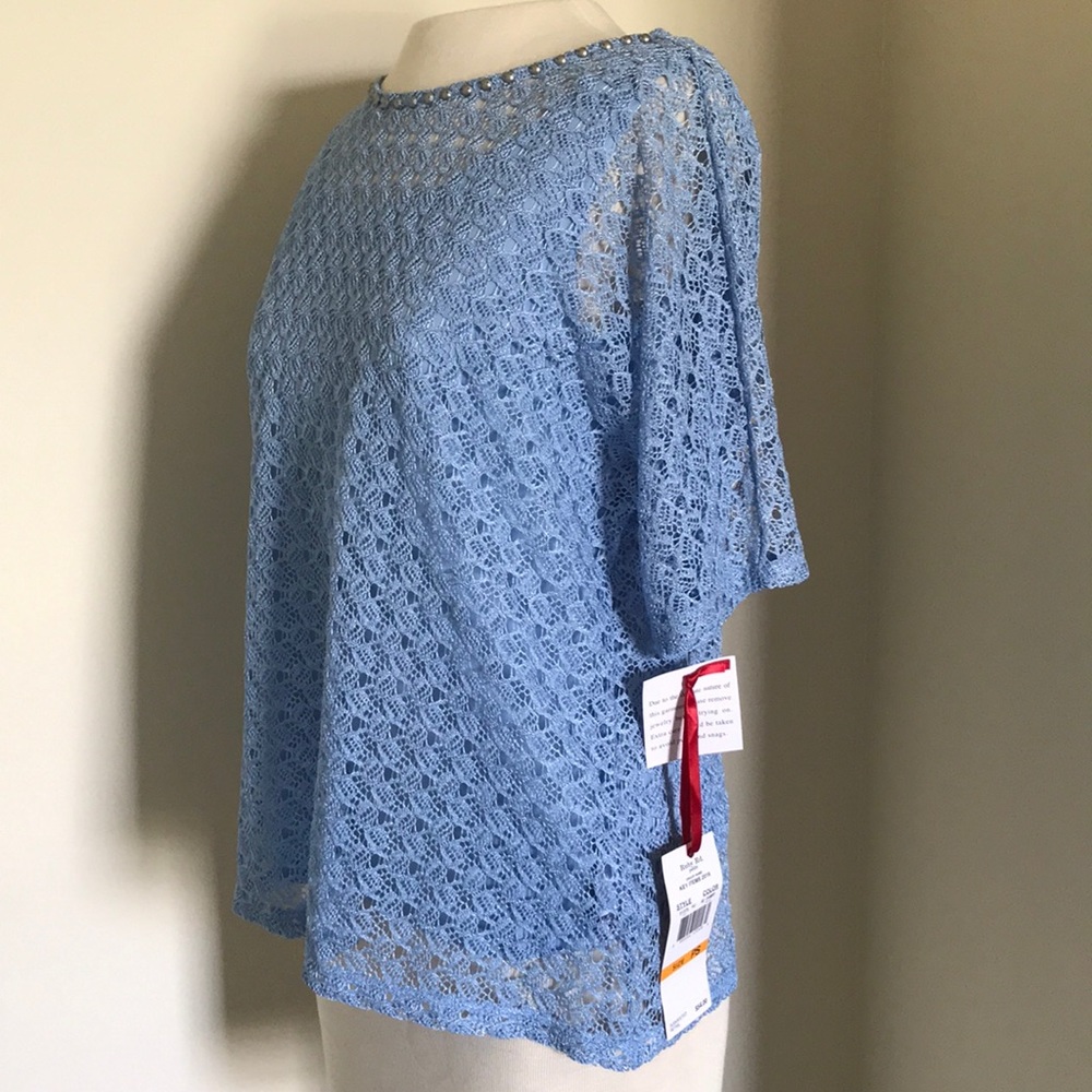 Ruby Rd. Petite blue top - Picture 2 of 8